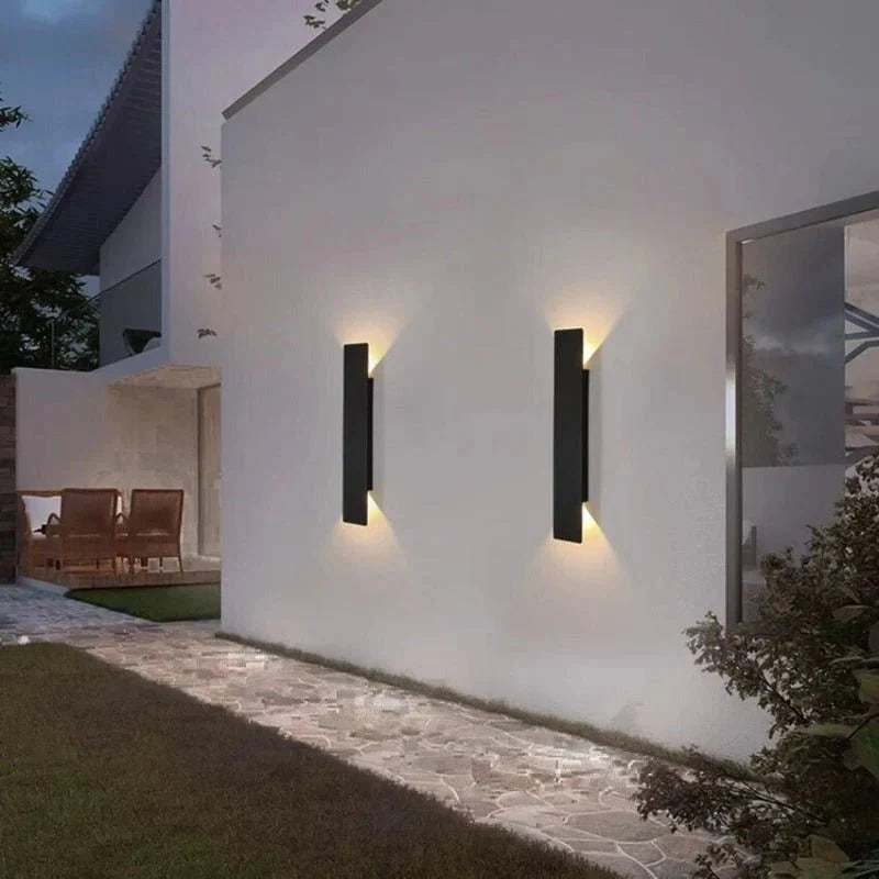 Outdoor LED Wall Sconce Aluminum Weatherproof Up Down Light for Patio Garden Entryway Modern Waterproof Exterior Fixture 2W-24W | Thomler