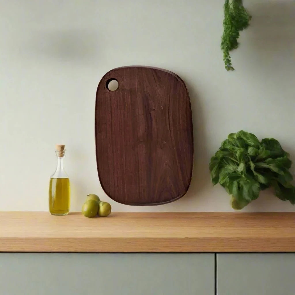 Walnut Wood Prep and Presentation Platter for Charcuterie, Cheese, Bread & Kitchen Use | Natural Hardwood Carving Surface | Thomler