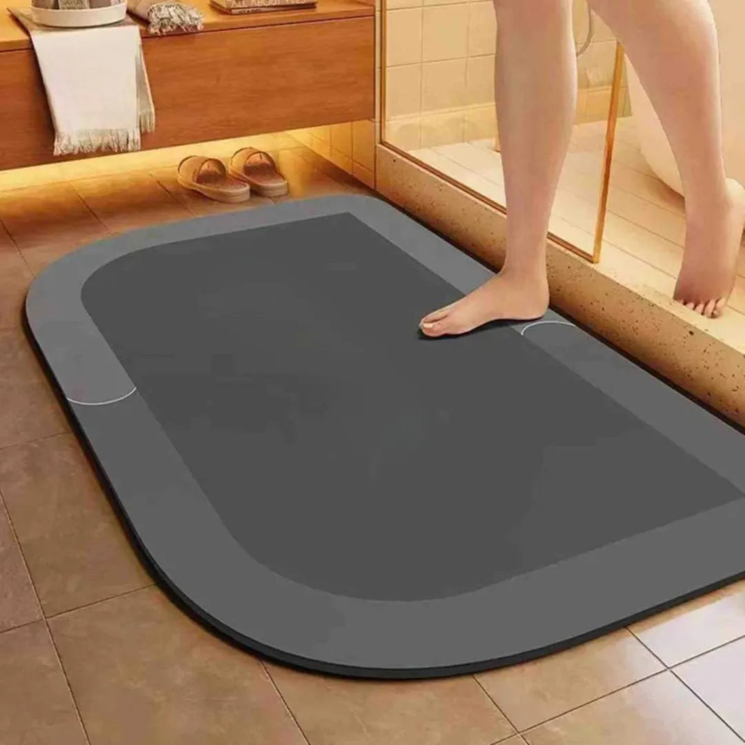Quick-Dry Non-Slip Bath Mat with Moisture-Wicking Core for Bathroom, Shower & Toilet | Thomler
