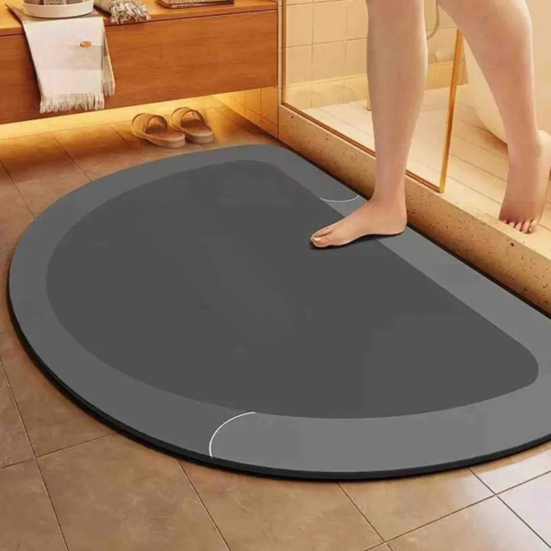 Quick-Dry Non-Slip Bath Mat with Moisture-Wicking Core for Bathroom, Shower & Toilet | Thomler