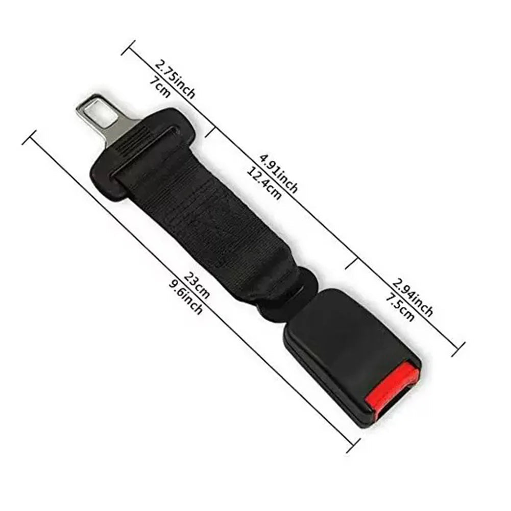 Adjustable Seatbelt Extension Strap for Cars – 14 Inch Length – Metal & ABS Build – Fits Child Seats & Standard Buckles – Easy Install | Thomler