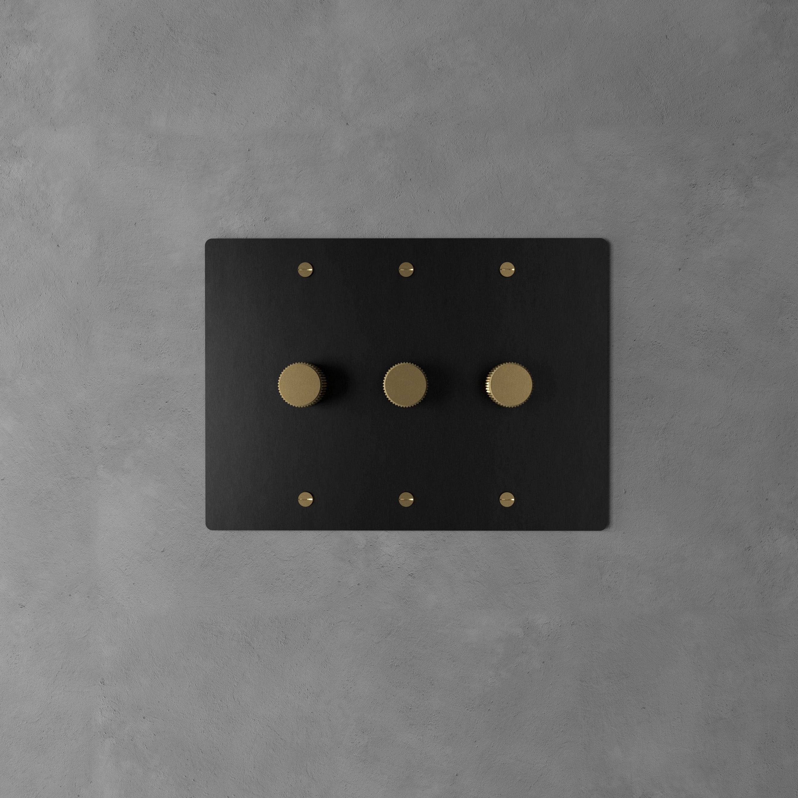 Dimmer Switch Brass Rotary Knob Stepless Indoor Wall Lighting Control Modern Home Decor Panel | Thomler