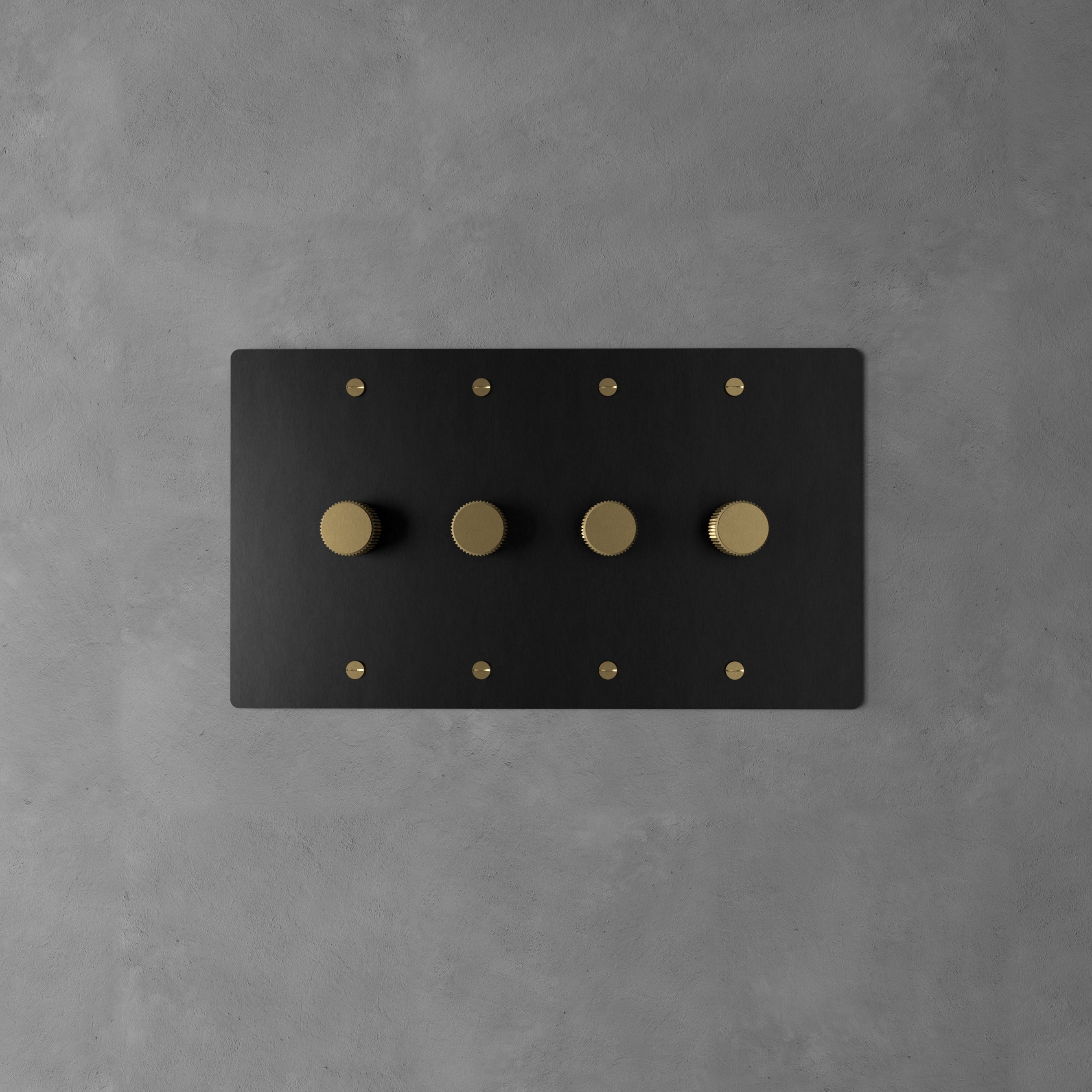 Dimmer Switch Brass Rotary Knob Stepless Indoor Wall Lighting Control Modern Home Decor Panel | Thomler