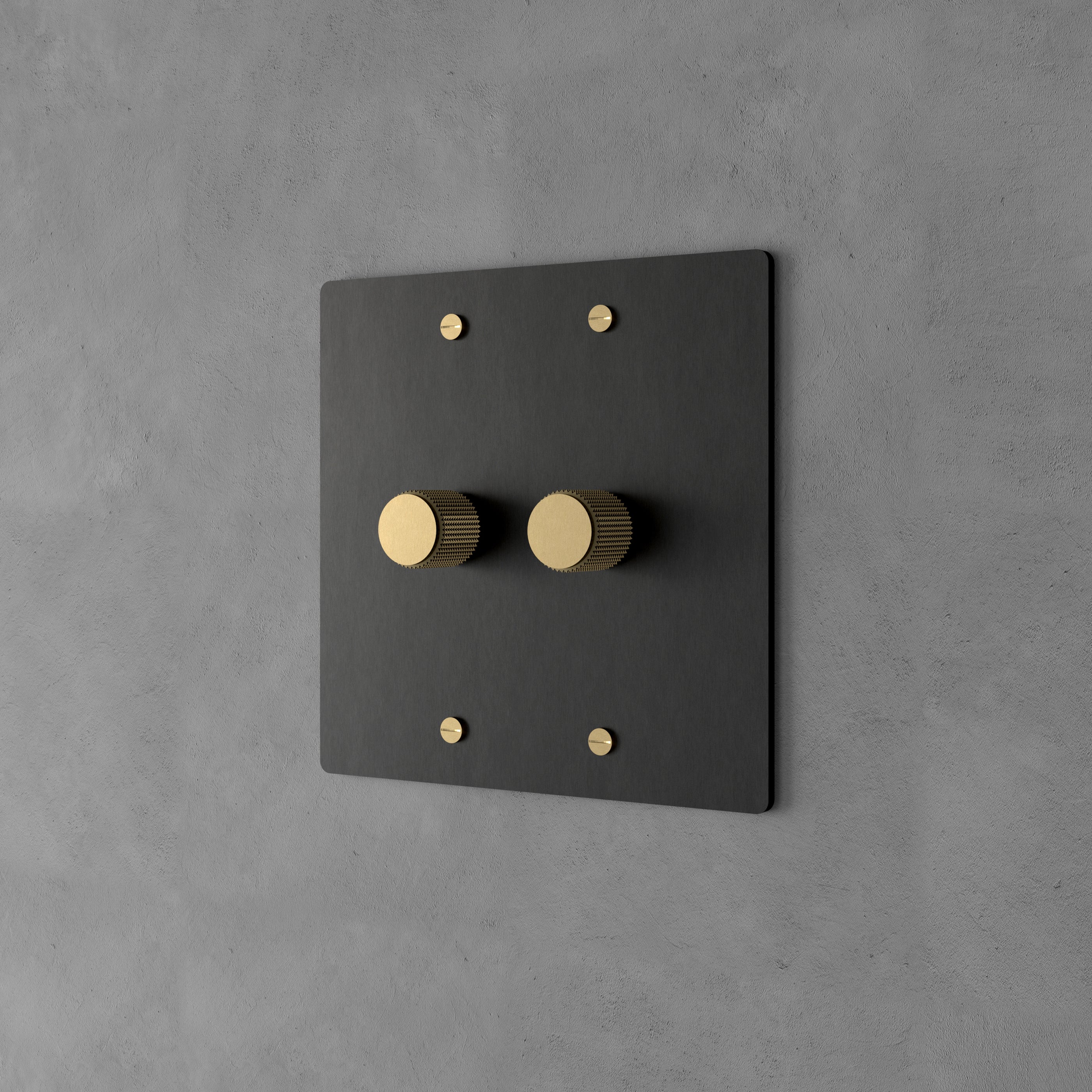 Dimmer Switch Brass Rotary Knob Stepless Indoor Wall Lighting Control Modern Home Decor Panel | Thomler