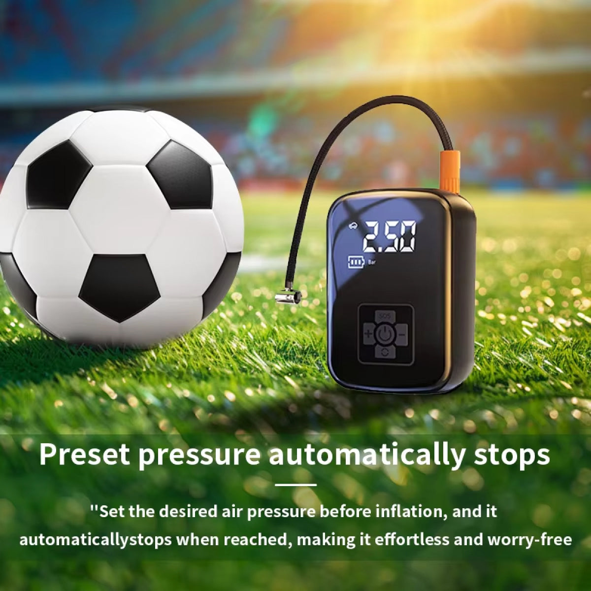 Portable Electric Tire Inflator – Dual-Pump Auto Air Compressor with Digital Display for Cars, Bikes & More | Thomler