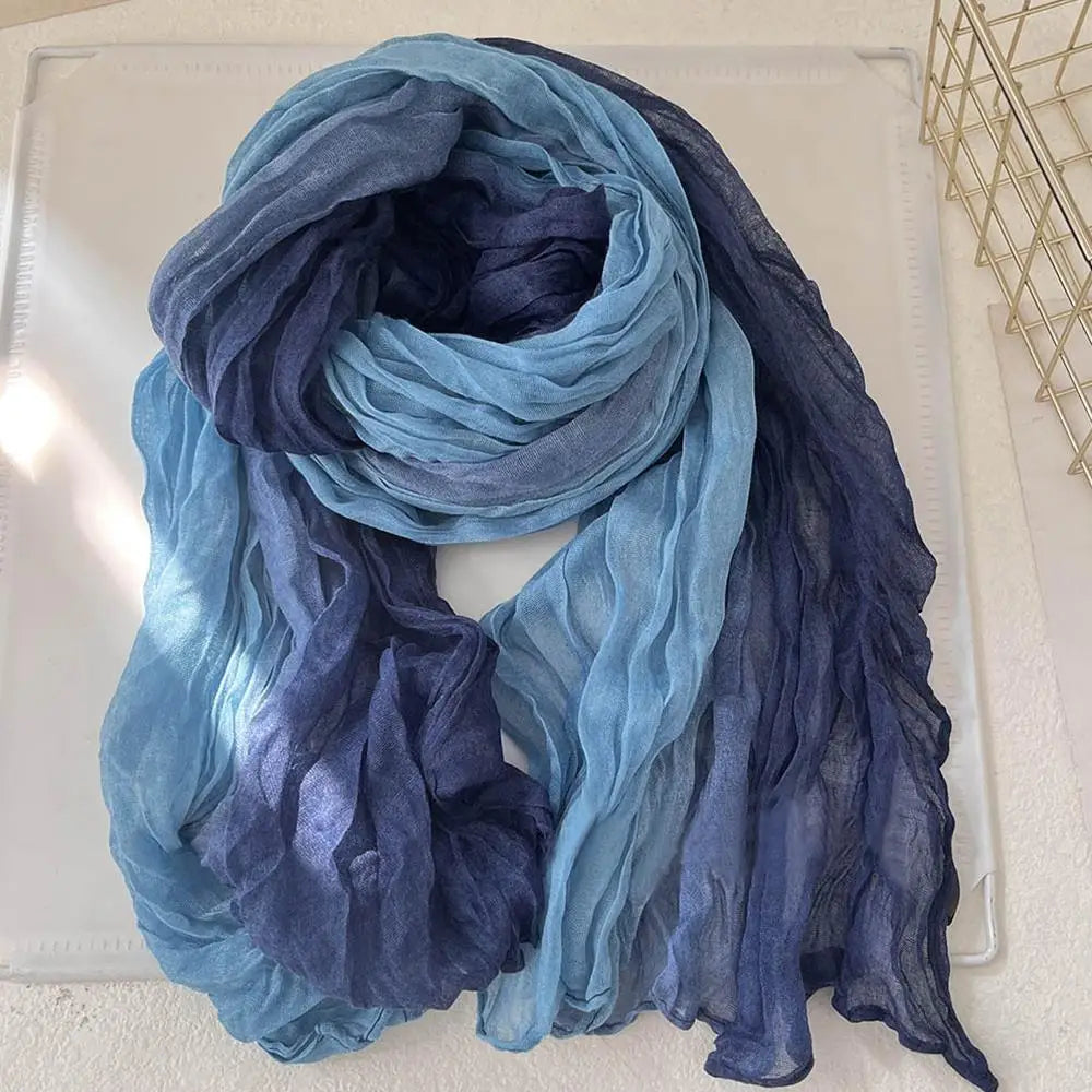 Women's Gradient Wrap – Lightweight Polyester Wrap for Cold Weather, Versatile Drape for Layering | Thomler