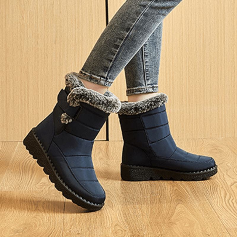 Insulated Cold-Weather Boots with Plush Lining – Hook-and-Loop Closure & Non-Slip Sole for Snowy Days | Thomler