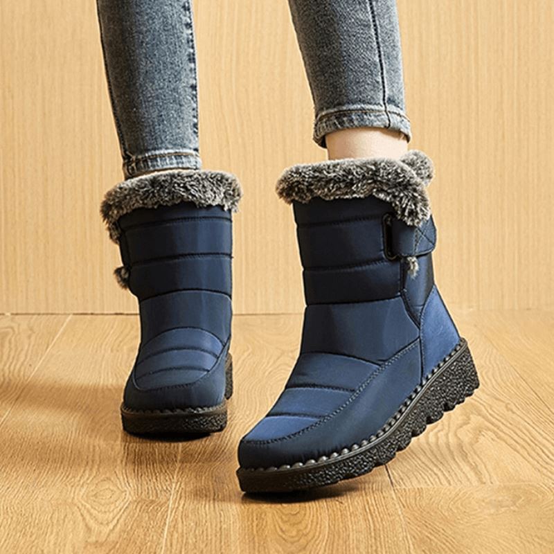 Insulated Cold-Weather Boots with Plush Lining – Hook-and-Loop Closure & Non-Slip Sole for Snowy Days | Thomler
