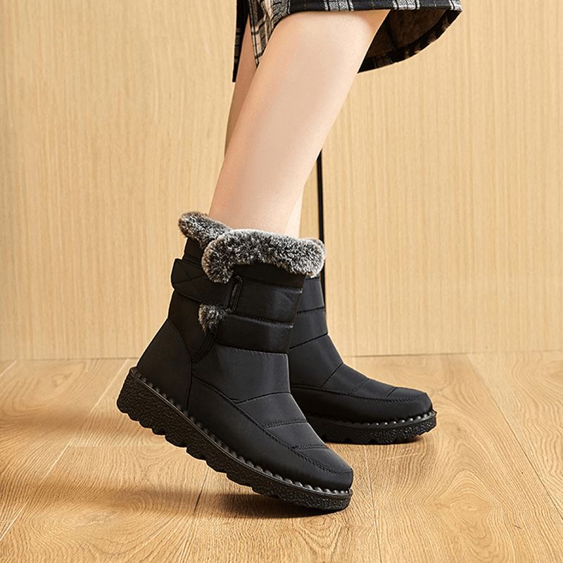 Insulated Cold-Weather Boots with Plush Lining – Hook-and-Loop Closure & Non-Slip Sole for Snowy Days | Thomler