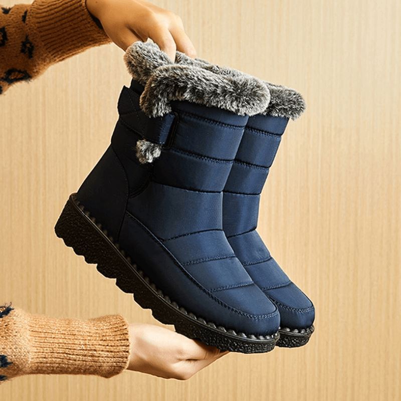 Insulated Cold-Weather Boots with Plush Lining – Hook-and-Loop Closure & Non-Slip Sole for Snowy Days | Thomler