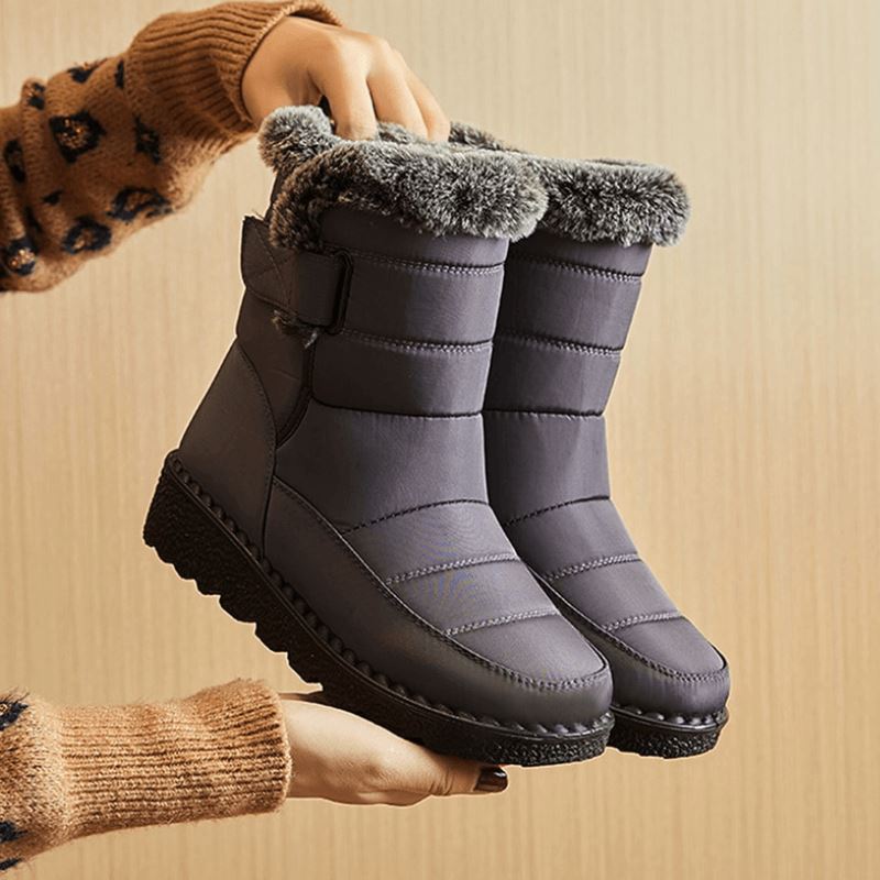 Insulated Cold-Weather Boots with Plush Lining – Hook-and-Loop Closure & Non-Slip Sole for Snowy Days | Thomler