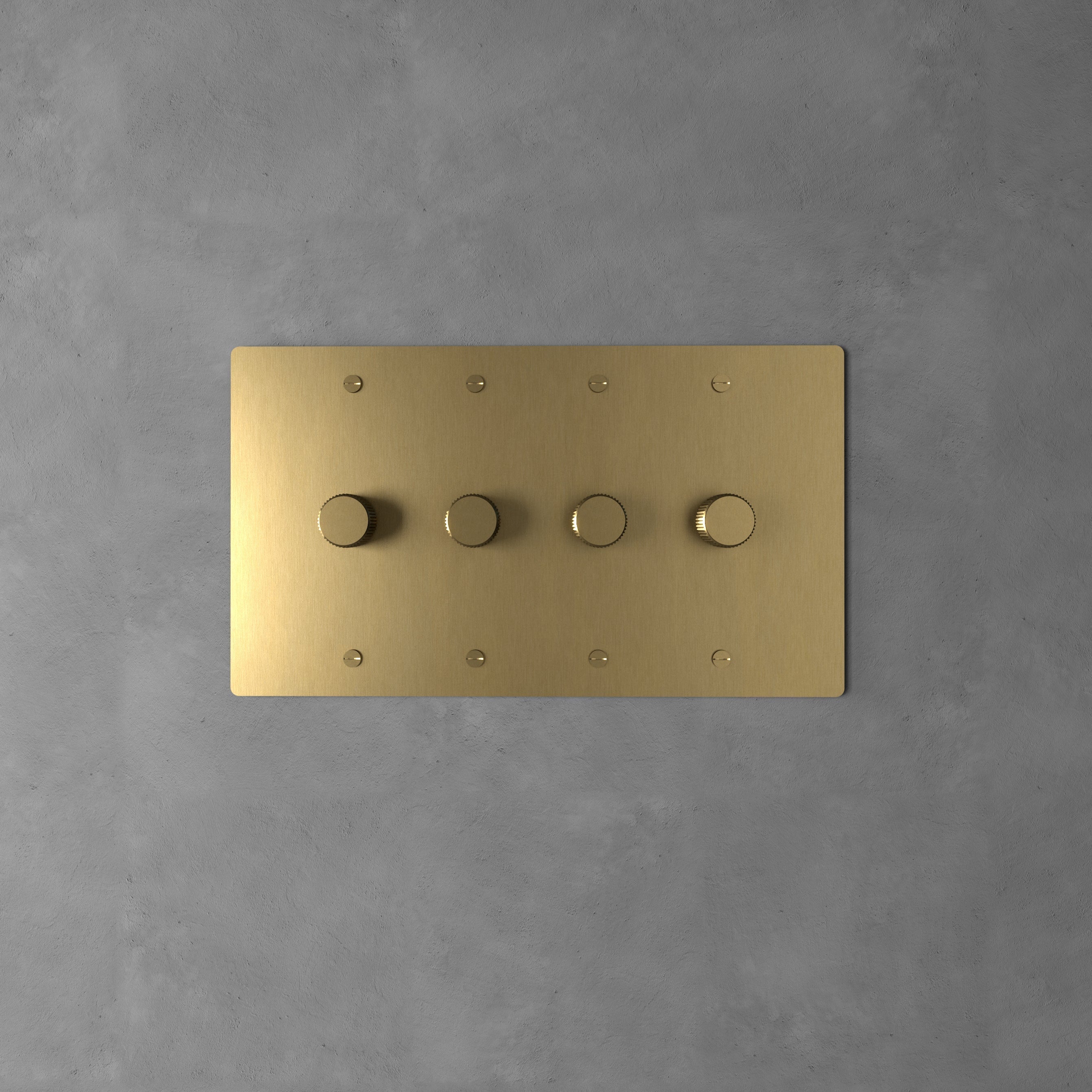 Dimmer Switch Brass Rotary Knob Stepless Indoor Wall Lighting Control Modern Home Decor Panel | Thomler