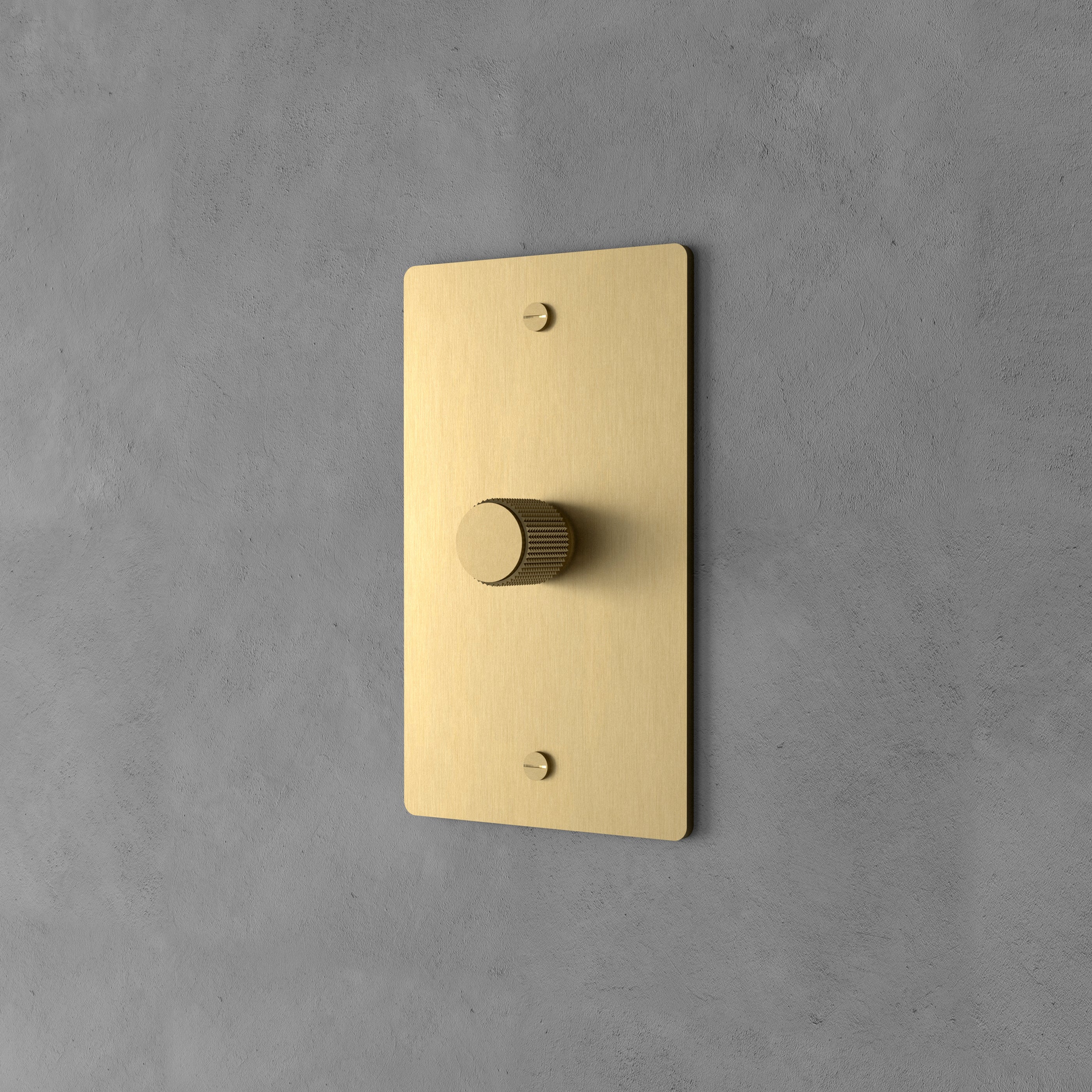 Dimmer Switch Brass Rotary Knob Stepless Indoor Wall Lighting Control Modern Home Decor Panel | Thomler