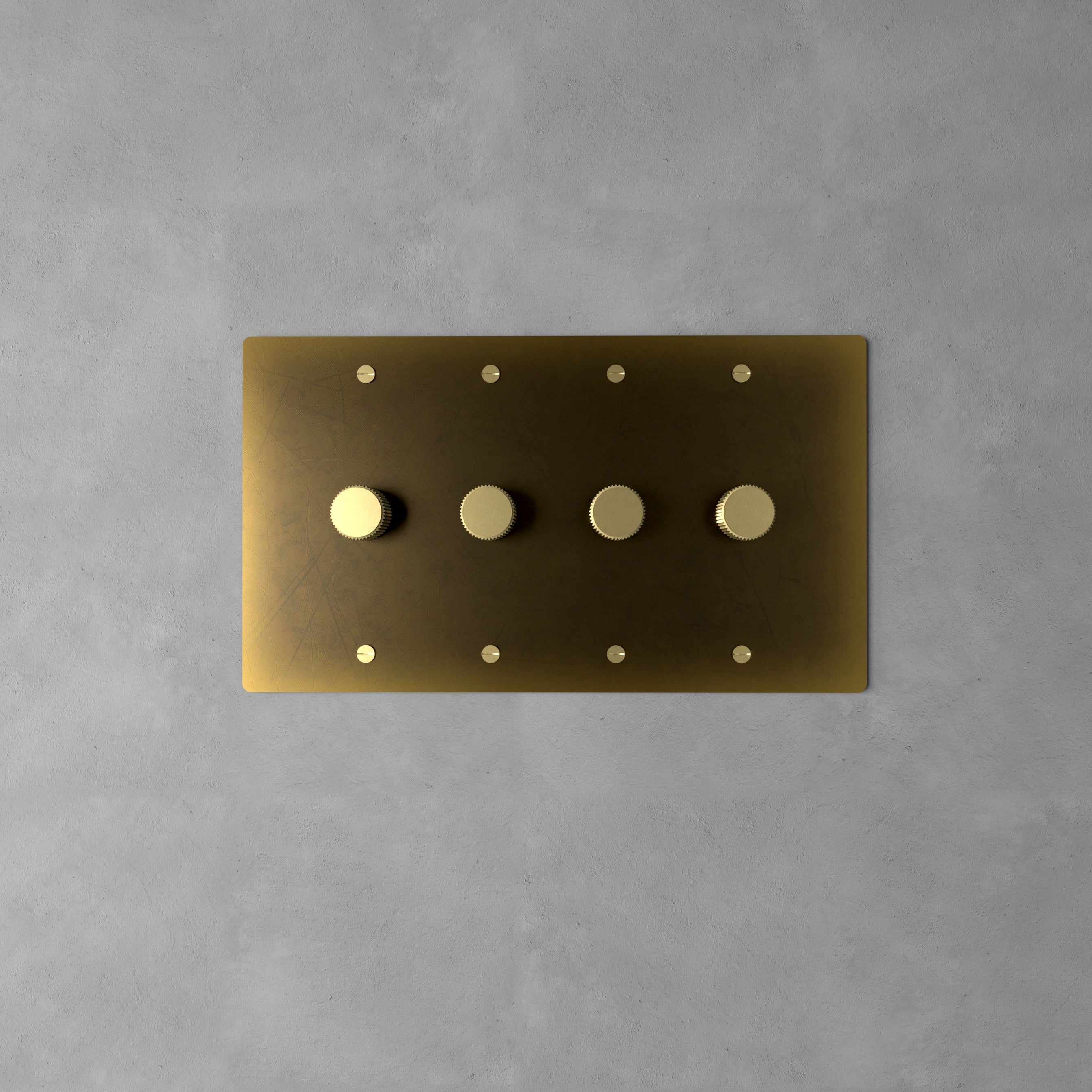 Dimmer Switch Brass Rotary Knob Stepless Indoor Wall Lighting Control Modern Home Decor Panel | Thomler