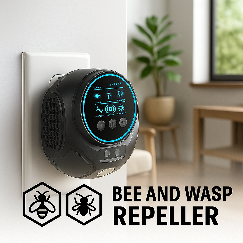 360-Degree Ultrasonic Insect Repeller for Patios, Decks & Outdoor Spaces – Chemical-Free Flying Bug Control for Yards & Porches | Thomler