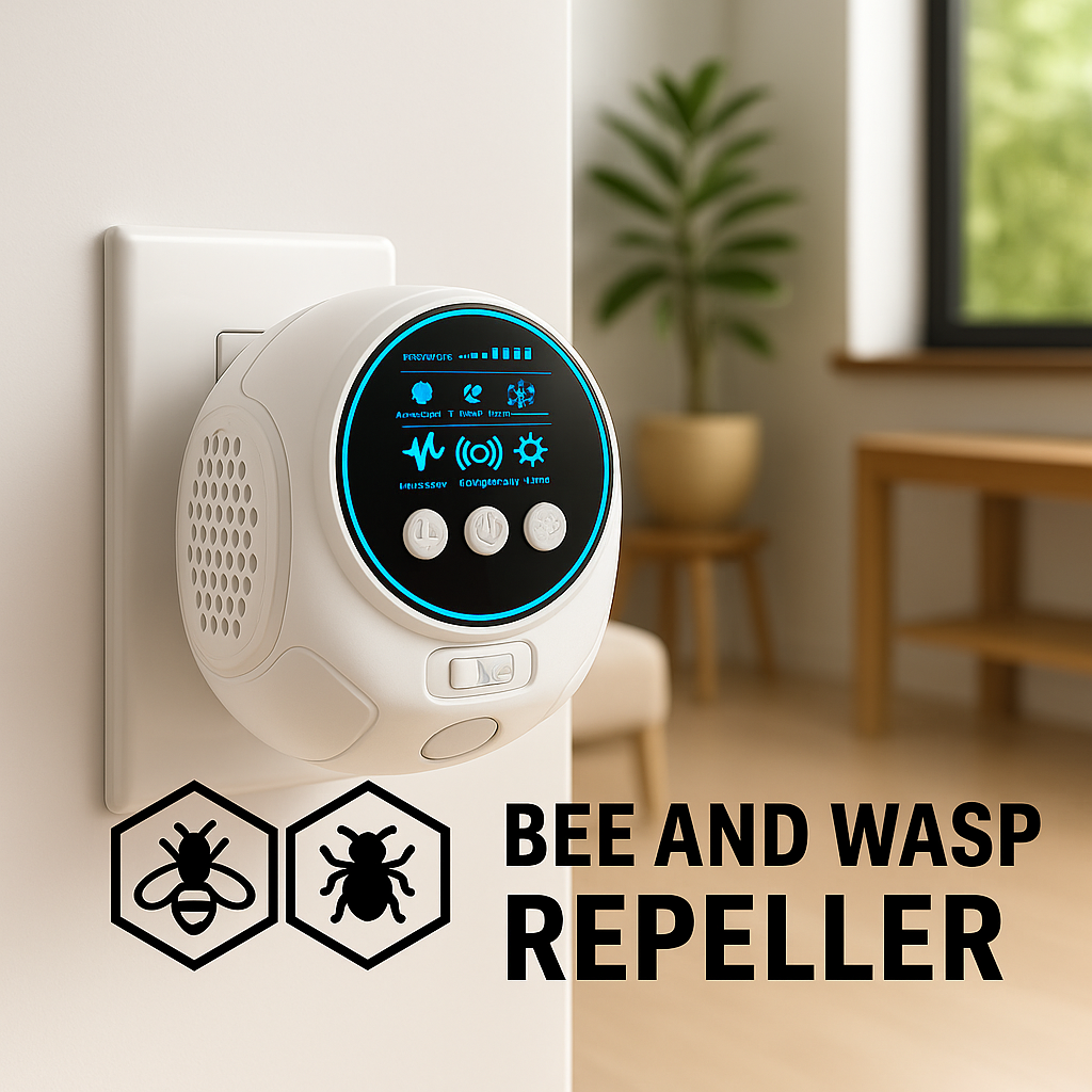 360-Degree Ultrasonic Insect Repeller for Patios, Decks & Outdoor Spaces – Chemical-Free Flying Bug Control for Yards & Porches | Thomler