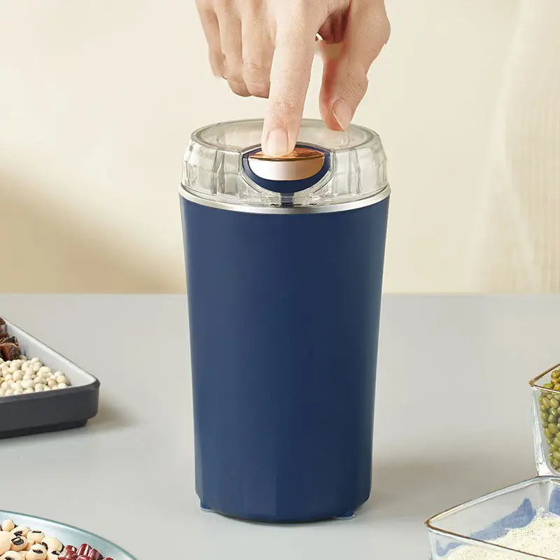 Spice Grinder Stainless Steel 80.0 g Capacity Blue Kitchen Coffee Bean Herb Nut Electric Mill 30000 RPM Compact | Thomler