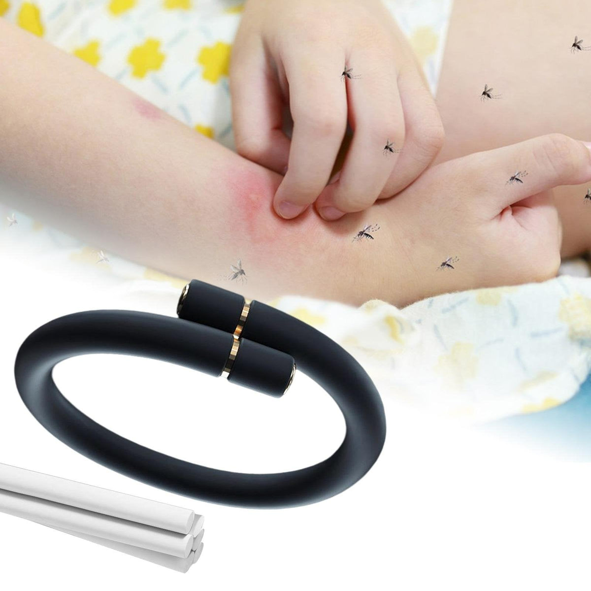 Electronic Mosquito Repellent Wristband – Rechargeable Ultrasonic Bug Repeller Band for Outdoor Camping Hiking Travel – DEET-Free Insect | Thomler
