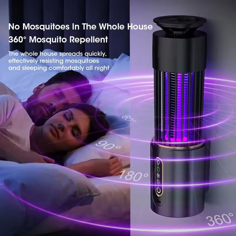 Indoor UV Electric Mosquito Zapper Trap with Night Light for Bedroom & Living Room Coverage | Thomler
