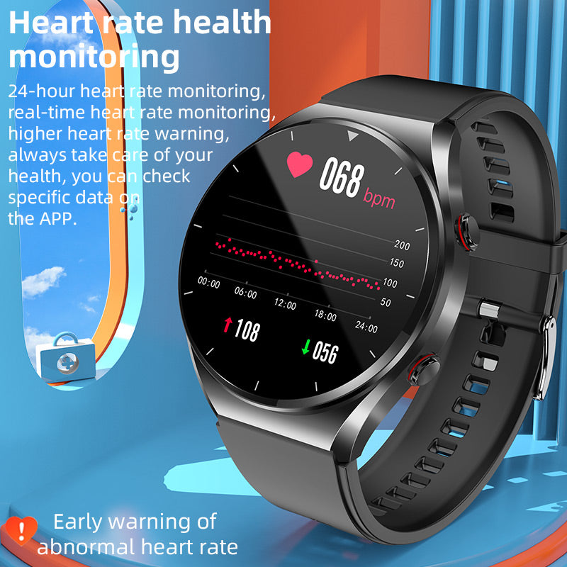 Health Monitoring Smartwatch with Glucose Tracker, Heart Rate, ECG, Blood Pressure & HRV Sensor for Daily Wellness & Fitness | Thomler