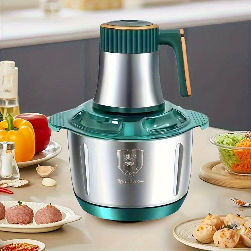 Food Processor Stainless Steel 5.0 L Blue Kitchen Chopper Grinder Vegetable Meat Mixer 5000 RPM Multi Blade Prep Machine | Thomler