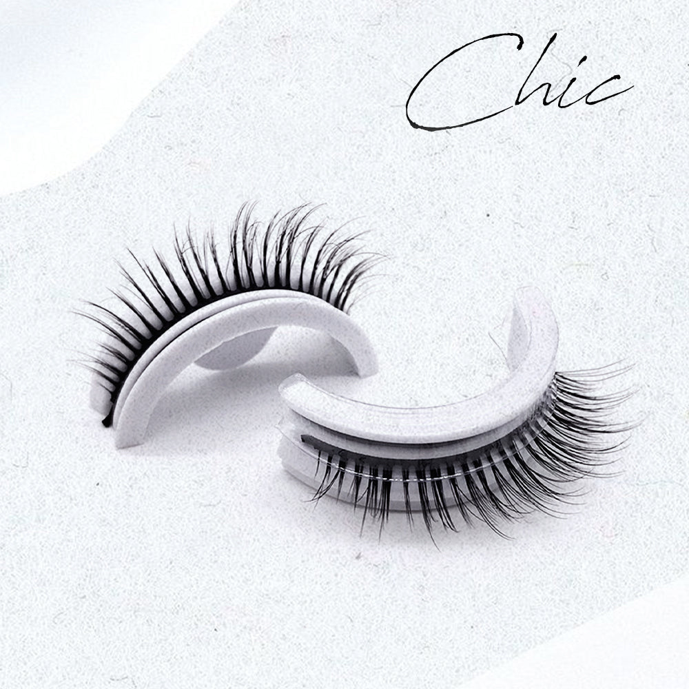 Self-Adhesive False Eyelashes – Reusable, No Glue Required, Water-Resistant with Natural Volume for Everyday & Special Occasions | Thomler