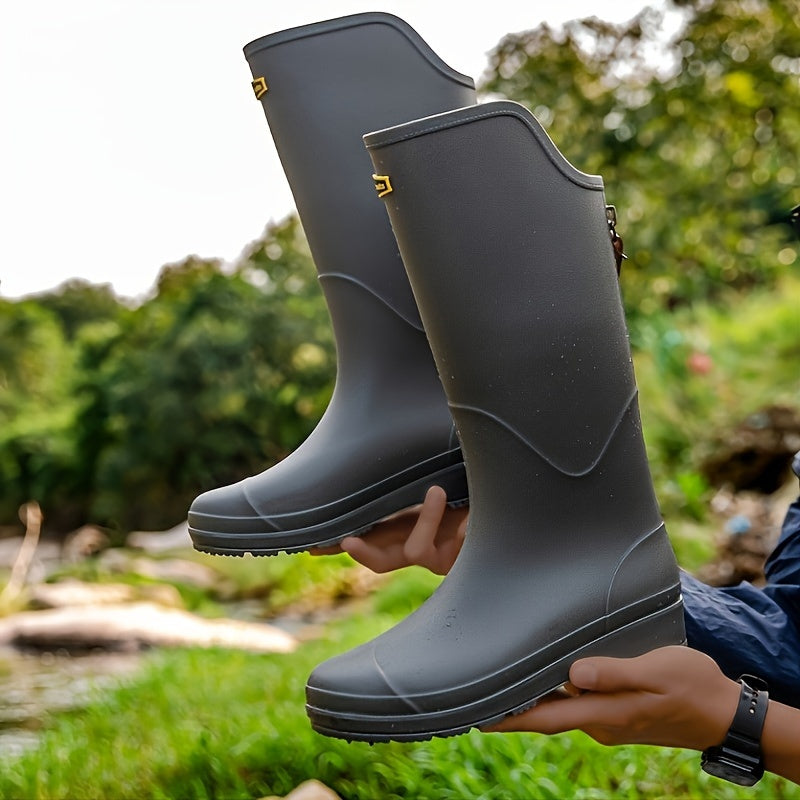 Tall Waterproof Rain Boots for Women – Anti-Slip Outdoor Footwear for Wet Weather, Garden, Festivals | Thomler