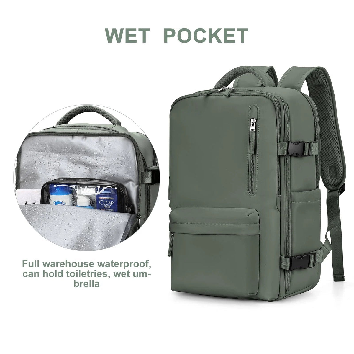 35L Travel Backpack with USB Charging Port & Anti-Theft Pocket – Water-Resistant Hiking Daypack for Men & Women | Thomler