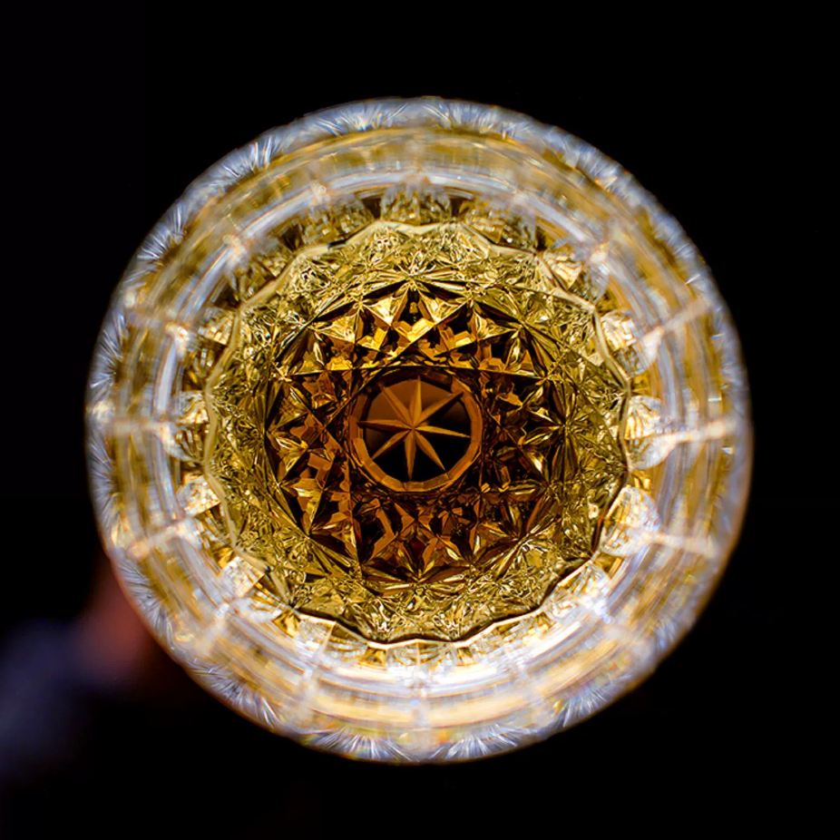Hand-Cut Crystal Whisky Tumbler with Diamond Facets in Presentation Box for Bourbon, Scotch & Cocktails | Thomler