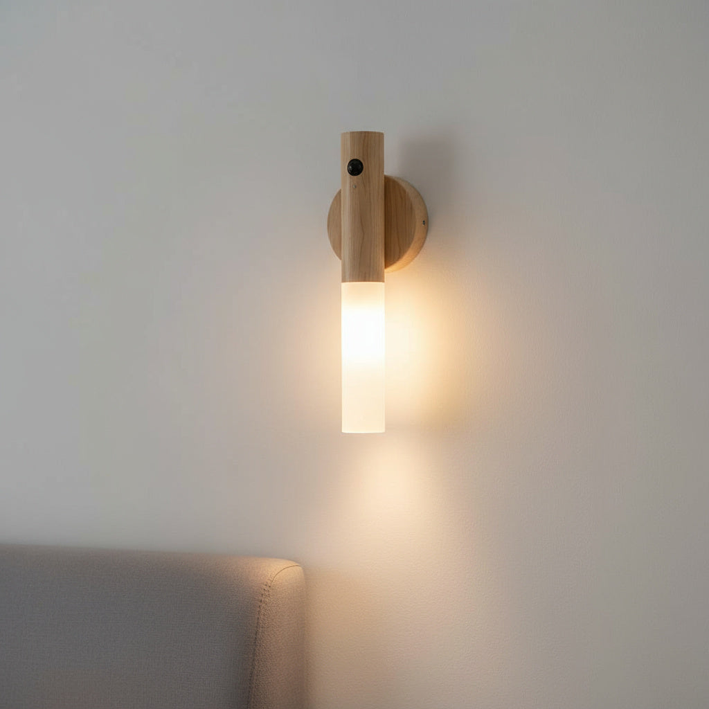 Motion Sensor Wall Light with Rechargeable Battery & Detachable Flashlight Mode for Hallways Bedrooms Stairs Cordless Wireless LED Sconce Ma | Thomler