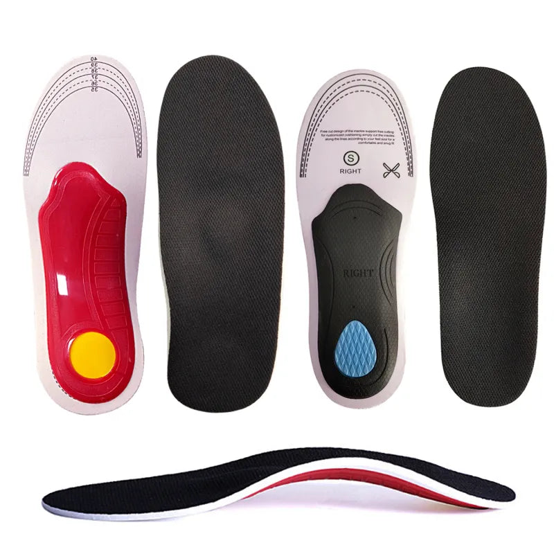 Comfort Insoles with Arch Support for Flat Feet, Plantar Fasciitis Relief, Shock Absorbing Foot Cushions for All-Day Standing, Men & Women | Thomler
