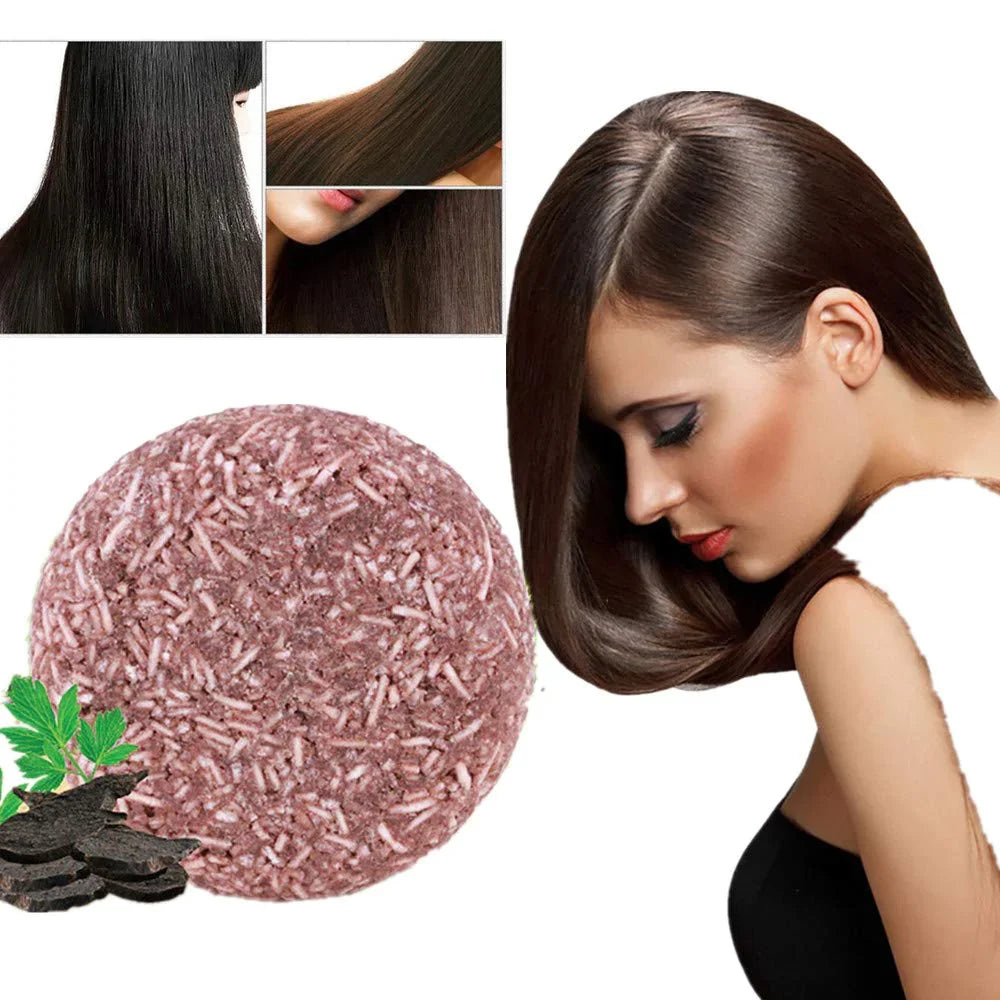 Natural Hair Darkening Shampoo Bar – Restores Color, Boosts Volume & Nourishes Scalp | Thomler