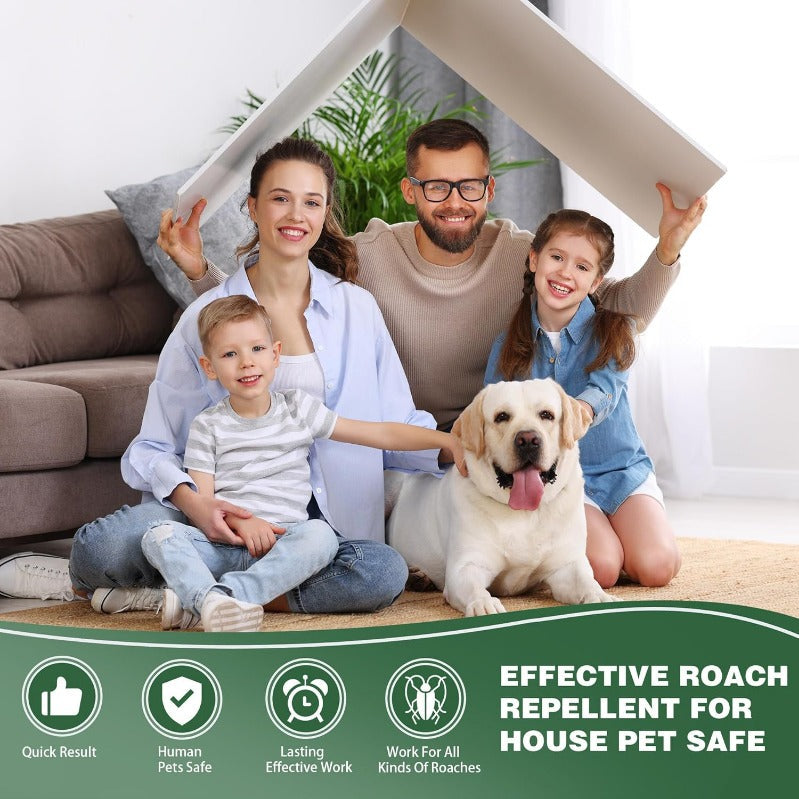 Roach Trap Station Discs for Kitchen & Bathroom – Safe Around Kids & Pets – Colony Elimination Bait – 12/24/36 Count | Thomler