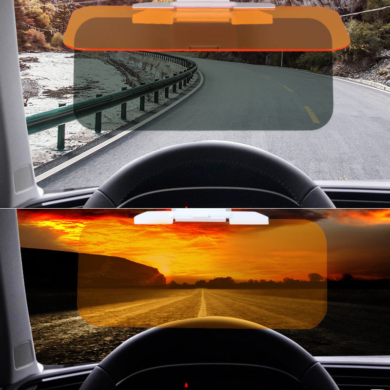 Clip-On Glare Shield for Car Windshield Sun Visor – Day & Night Vision Extender for Driving Safety | Thomler