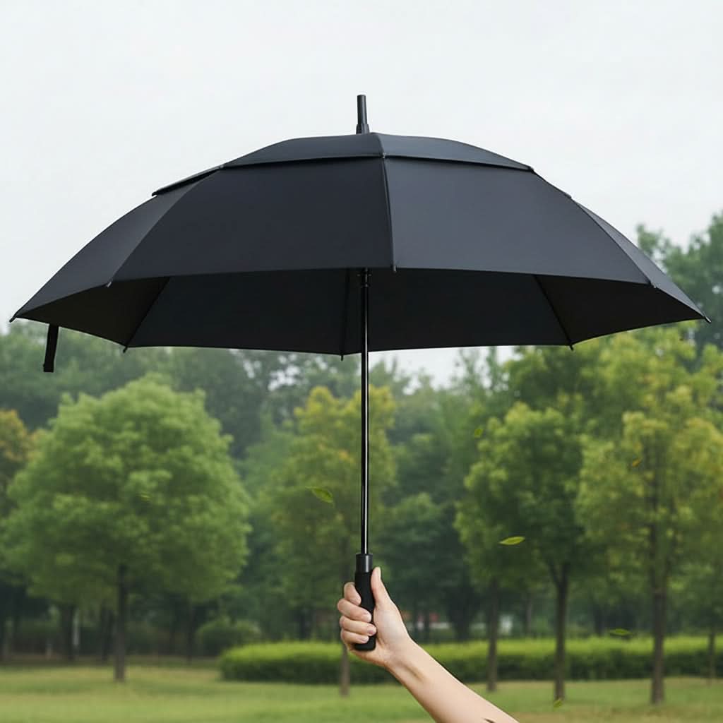Oversized Automatic Umbrella Double Canopy Wind Resistant 2-3 Person Golf Rain Sun Protection Events Travel Outdoor Activities | Thomler
