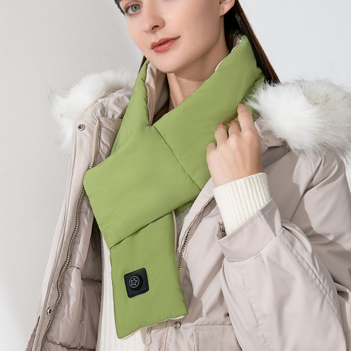 USB-Powered Heated Neck Scarf – Adjustable Temperature Wrap for Cold Weather & Muscle Relief | Thomler