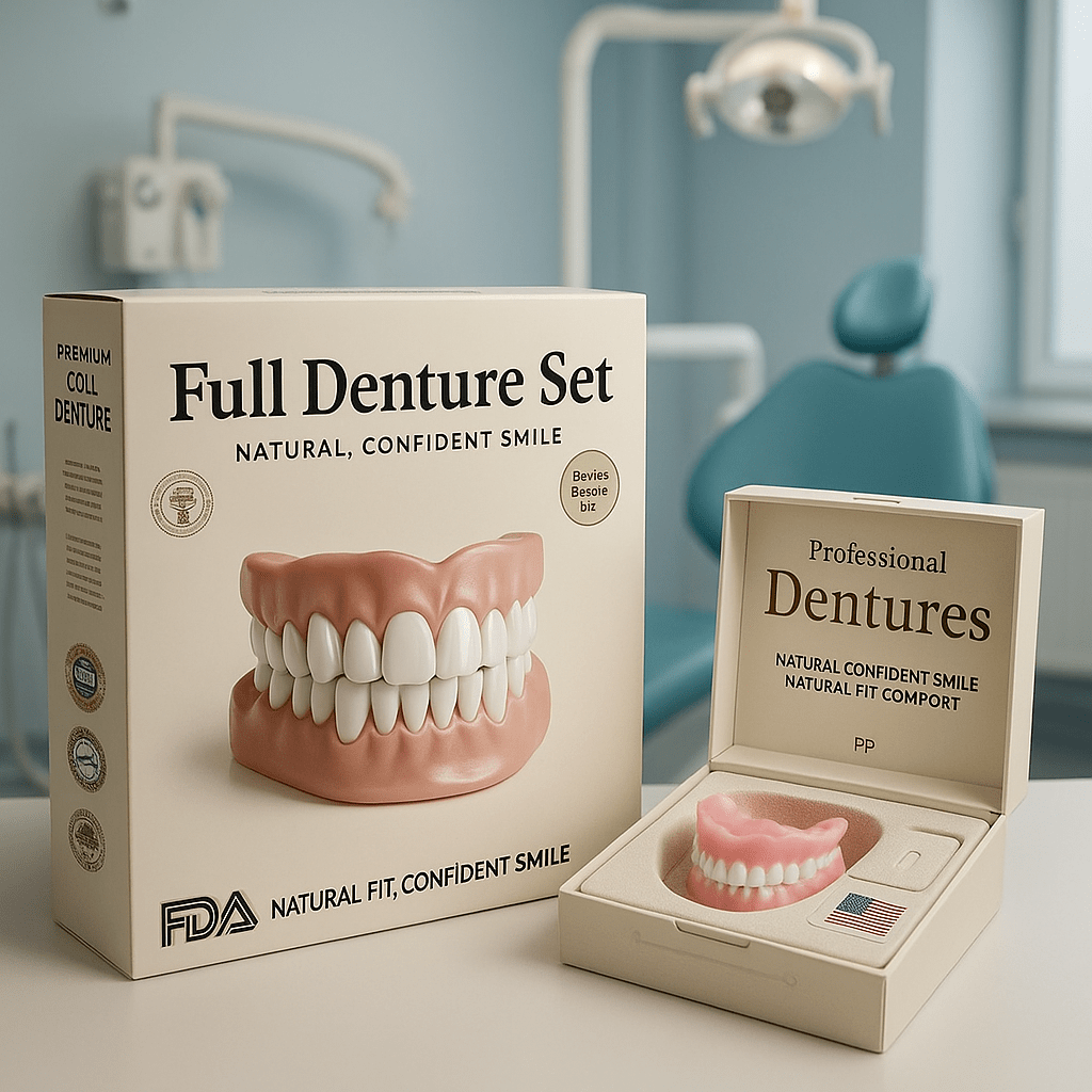 Moldable Cosmetic Dental Veneers Upper & Lower Set Reusable Snap-On Smile Kit for Instant Confidence Natural Look Temp Teeth Cover | Thomler