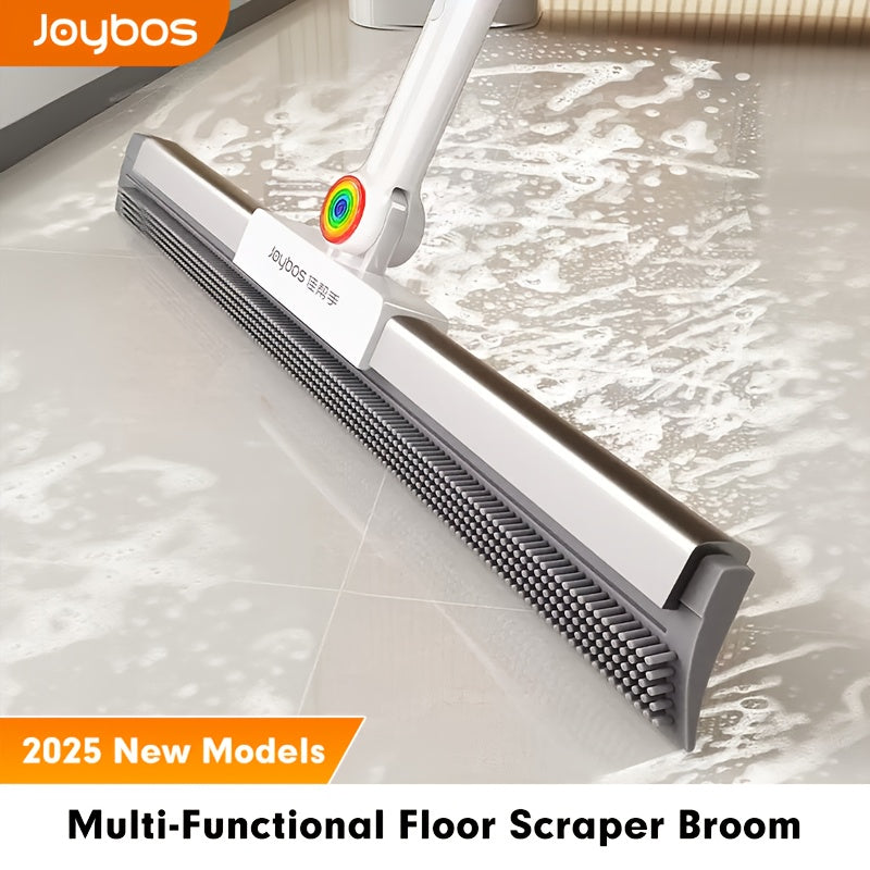 Dual-Action Floor Squeegee with Rubber Edge & Soft Bristles for Pet Hair Removal | Thomler