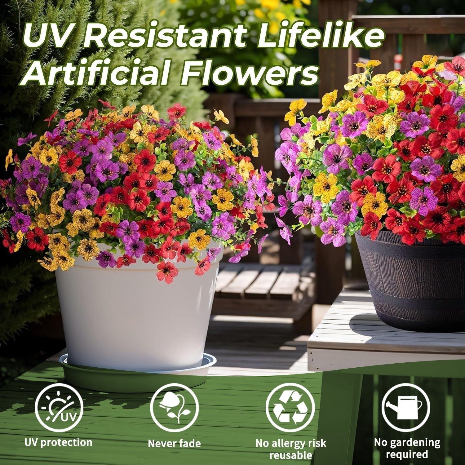 Künstliche Blumen UV-beständig