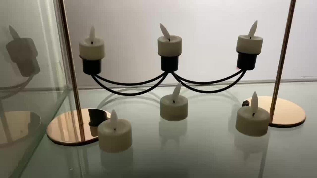 Flickering LED Flameless Tea Lights with Remote Control & Auto-Off Timer for Home Decor | Thomler