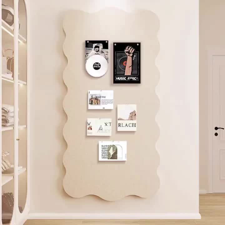 Felt Pin Board with Push Pins – 24×47 in Wall Organizer for Notes, Photos & Memos – Home Office Bulletin Display | Thomler