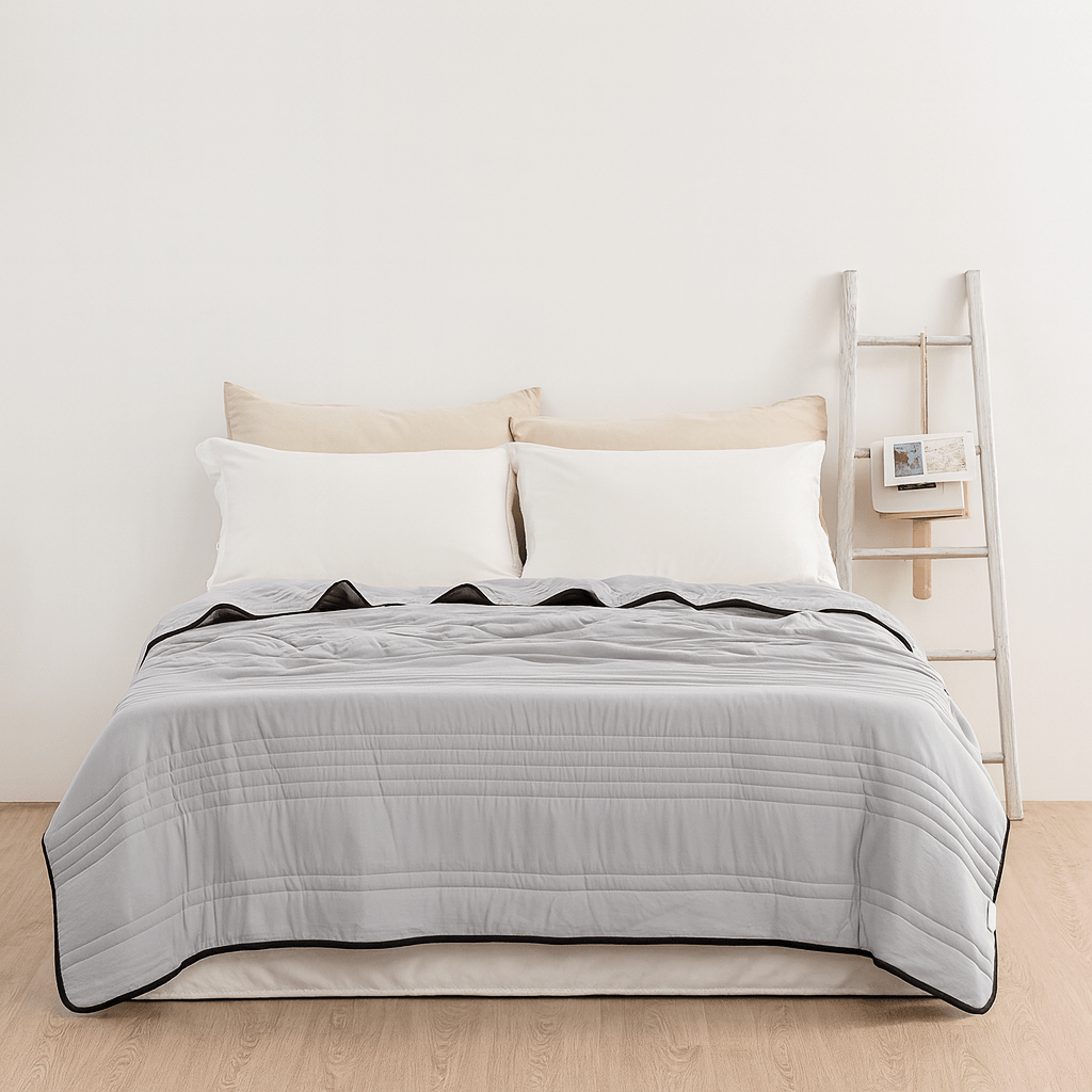 Cooling Blanket Polyester Breathable Lightweight All Seasons Bed Sleeping Moisture Wicking Temperature Regulating Summer Quilt Throw | Thomler