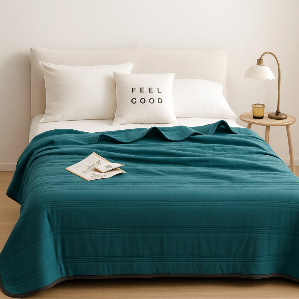 Cooling Blanket Polyester Breathable Lightweight All Seasons Bed Sleeping Moisture Wicking Temperature Regulating Summer Quilt Throw | Thomler