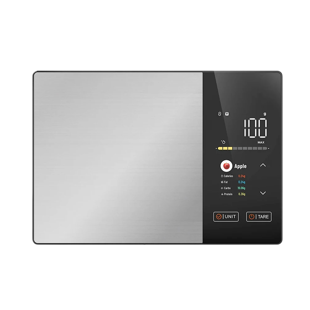 Digital Kitchen Nutrition Scale with Macro Tracking & Color Display for Meal Prep, Diet Planning & Cooking | Thomler