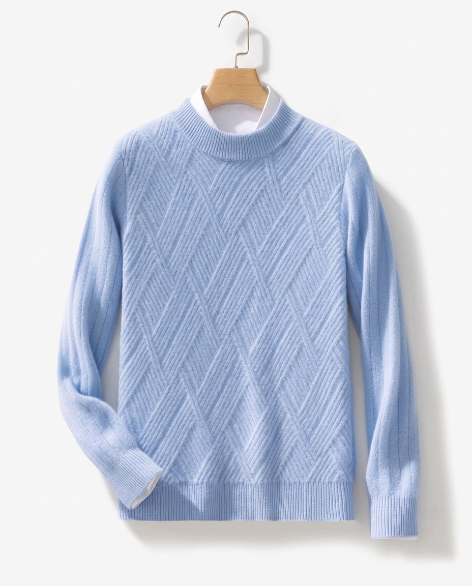 Pure Cashmere Men's Pullover – Soft Crewneck Sweater for Fall & Winter Layering, Premium Knitwear for Everyday Wear | Thomler