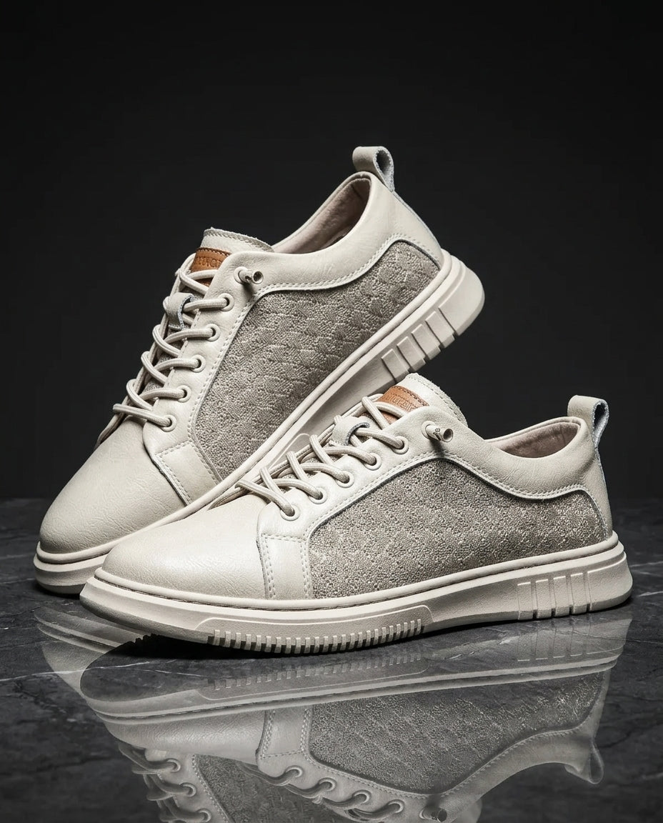 Men's Low-Top Casual Sneakers with Cushioned Insole & Breathable Upper for Everyday Wear, Walking, Work & Weekend | Thomler