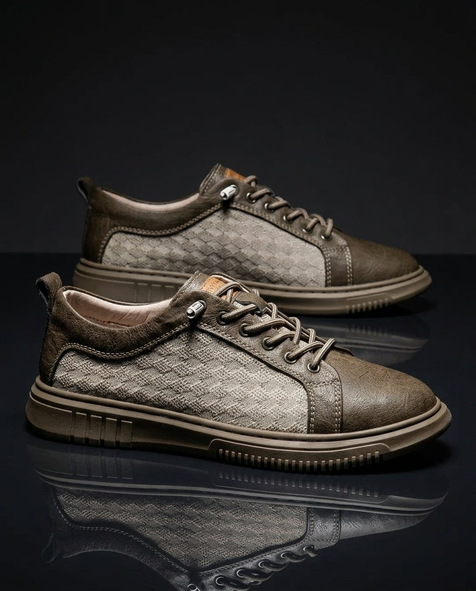 Men's Low-Top Casual Sneakers with Cushioned Insole & Breathable Upper for Everyday Wear, Walking, Work & Weekend | Thomler