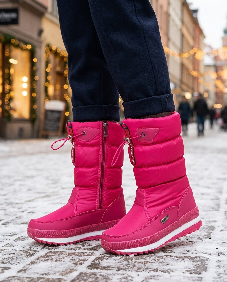 Insulated Winter Boots for Women – Slip-Resistant Sole, Side Zipper Entry & Adjustable Cuff for Cold Weather, Ice & Snow | Thomler