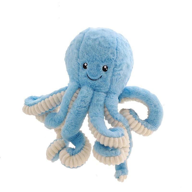 Stuffed Octopus Plush Toy Large Soft Sea Creature Cuddle Pillow for Kids Bedroom Nursery Decor Gift Blue Pink White Brown Purple | Thomler