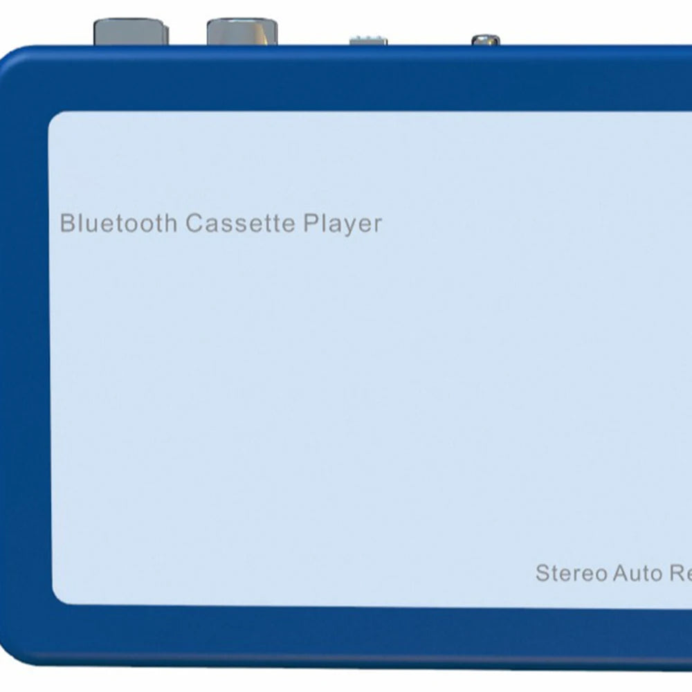 Portable Cassette Player with Bluetooth – Auto-Reverse Tape Deck with Wireless & Wired Playback for Retro Music Lovers | Thomler